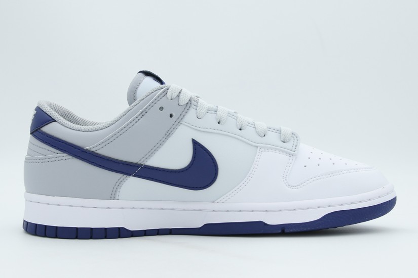 Nike Dunk Low Retro Ανδρικά Sneakers Λευκά, Μπλε, Γκρι