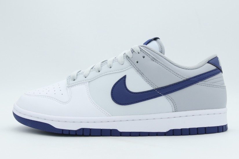 Nike Dunk Low Retro Ανδρικά Sneakers Λευκά, Μπλε, Γκρι
