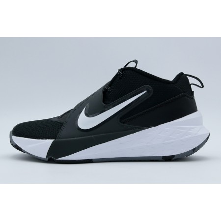 Nike Team Hustle D 12 Μπασκετικά Παπούτσια Μαύρα, Λευκά