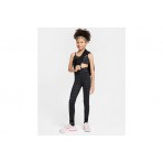 Nike One Dri-FIT Ψηλόμεσο Κολάν Μαύρο, Γκρι Σκούρο