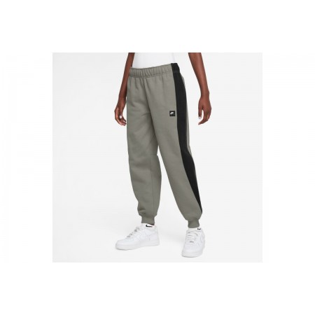 Nike Air Fleece Παιδικό Παντελόνι Φόρμας Λαδί, Μαύρο