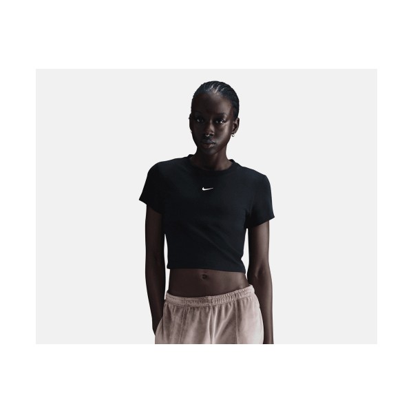 Nike Sportswear Chill Knit Crop T-Shirt Γυναικείο (HF9538 011)