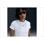 Nike Sportswear Chill Knit Cropped Γυναικείο Κοντομάνικο T-Shirt Λευκό