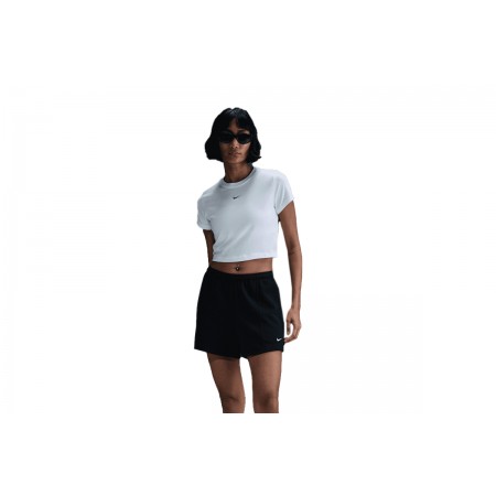 Nike Sportswear Chill Knit Cropped Γυναικείο Κοντομάνικο T-Shirt Λευκό