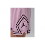 Jordan Sport Dri-FIT Mesh Diamond Ανδρική Μπασκετική Βερμούδα Ροζ, Μαύρη