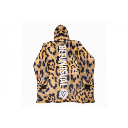Bee Unusual Jaguar Hooded Poncho Blanket 
