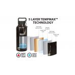 Healthy Human Stein Bottle  Μπουκάλι Θερμός 21Oz-621Ml (HH0013-PURE BLACK)