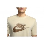 Nike Sportswear Futura Ανδρικό Κοντομάνικο T-Shirt Μπεζ, Καφέ
