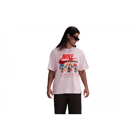 Nike Sportswear Max90 Ανδρικό Κοντομάνικο T-Shirt Ροζ
