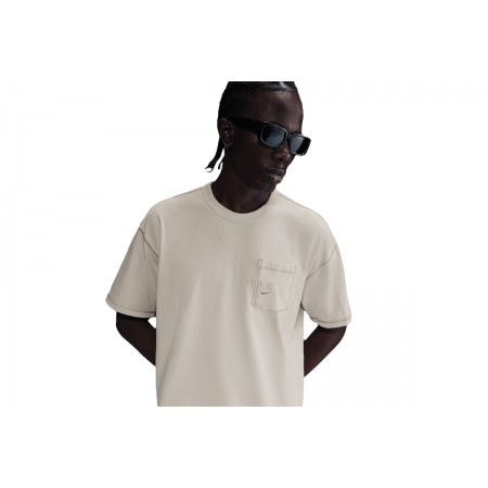 Nike Sportswear Max90 Ανδρικό Κοντομάνικο T-Shirt Γκρι Ανοιχτό