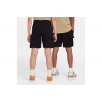 Nike Sportswear Club French Terry Cargo Αθλητική Βερμούδα Μαύρη