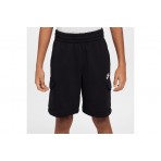Nike Sportswear Club French Terry Cargo Αθλητική Βερμούδα Μαύρη