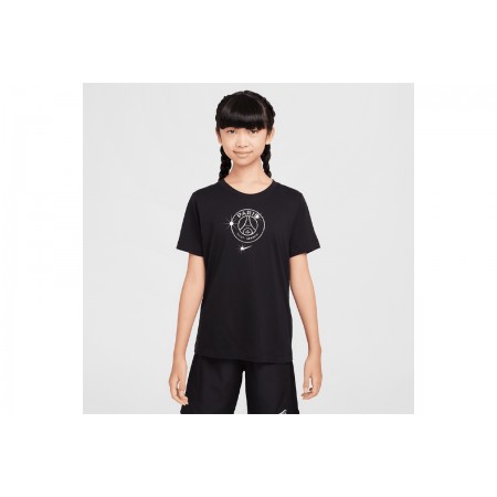 Nike Paris Saint-Germain 2024-25 Παιδικό Κοντομάνικο T-Shirt Μαύρο