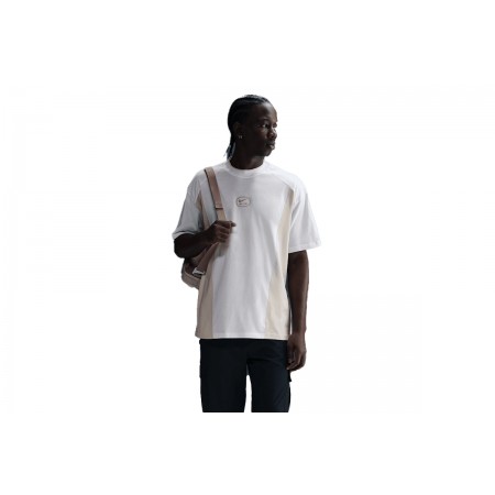 Nike Air Ανδρικό Κοντομάνικο T-Shirt Λευκό, Μπεζ
