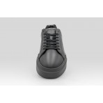 Calvin Klein Avenue  Smooth Leather Logo Ανδρικά Sneakers Μαύρα