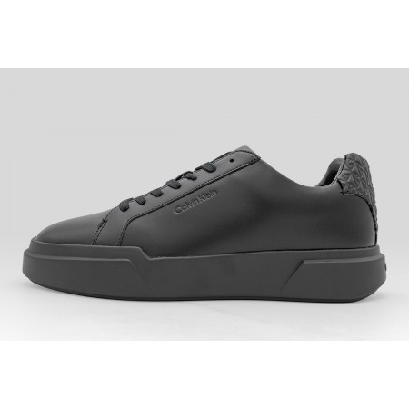 Calvin Klein Avenue  Smooth Leather Logo Ανδρικά Sneakers Μαύρα