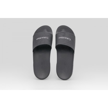 Calvin Klein Nemo - Contoured Logo Sliders Ανδρικές Παντόφλες Μαύρες