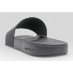 Calvin Klein Nemo - Contoured Logo Sliders Ανδρικές Παντόφλες Μαύρες