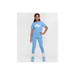 Nike Sportswear Παιδικό Κοντομάνικο T-Shirt Σιέλ, Λευκό