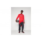 Nike NBA Chicago Bulls Ανδρική Μακρυμάνικη Μπλούζα με Λαιμόκοψη Κόκκινη