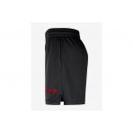 Nike NBA Chicago Bulls Mesh Ανδρική Μπασκετική Βερμούδα Μαύρη