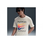 Nike Sportswear 6 Month Swoosh Ανδρικό Κοντομάνικο T-Shirt Εκρού