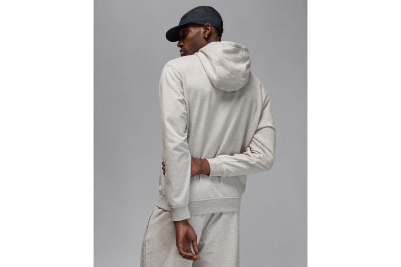 Jordan Sport Crossover Fleece Ανδρικό Φούτερ με Κουκούλα Γκρι