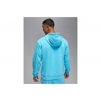 Jordan Sport Crossover Fleece Ανδρικό Φούτερ με Κουκούλα Γαλάζιο