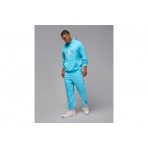 Jordan Sport Crossover Fleece Ανδρικό Φούτερ με Κουκούλα Γαλάζιο