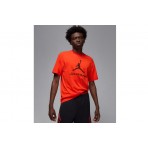 Jordan Sport Dri-FIT Ανδρικό Κοντομάνικο T-Shirt Πορτοκαλί
