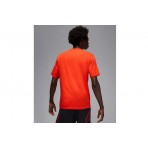 Jordan Sport Dri-FIT Ανδρικό Κοντομάνικο T-Shirt Πορτοκαλί