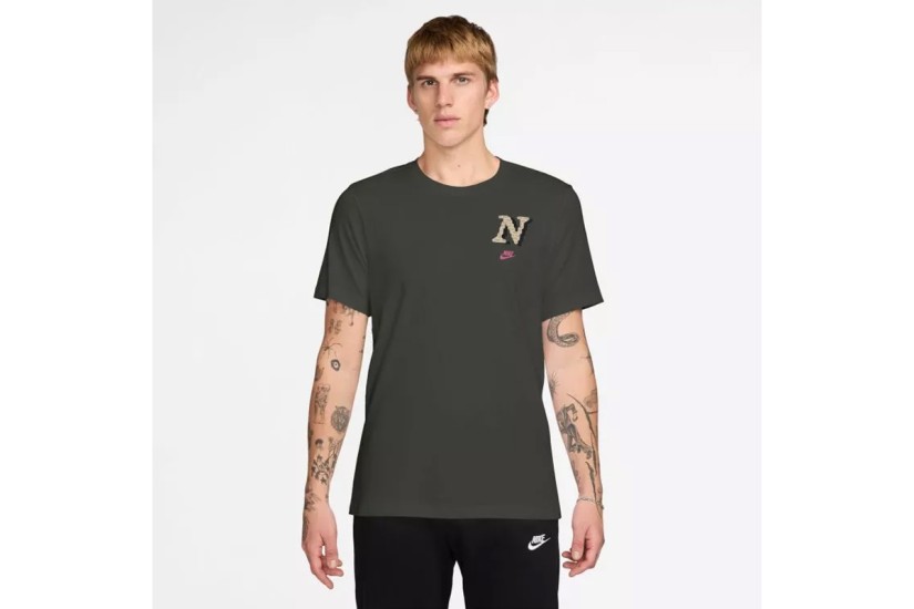 Nike Sportswear Club Neo Varsity Ανδρικό Κοντομάνικο T-Shirt Χακί