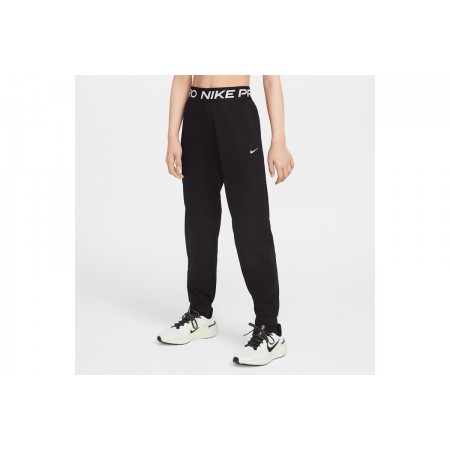 Nike Pro Fleece Dri-Fit Παιδικό Παντελόνι Φόρμας Μαύρο