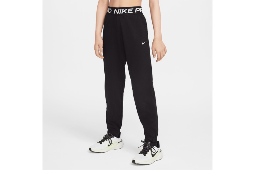 Nike Pro Fleece Dri-FIT Παιδικό Παντελόνι Φόρμας Μαύρο