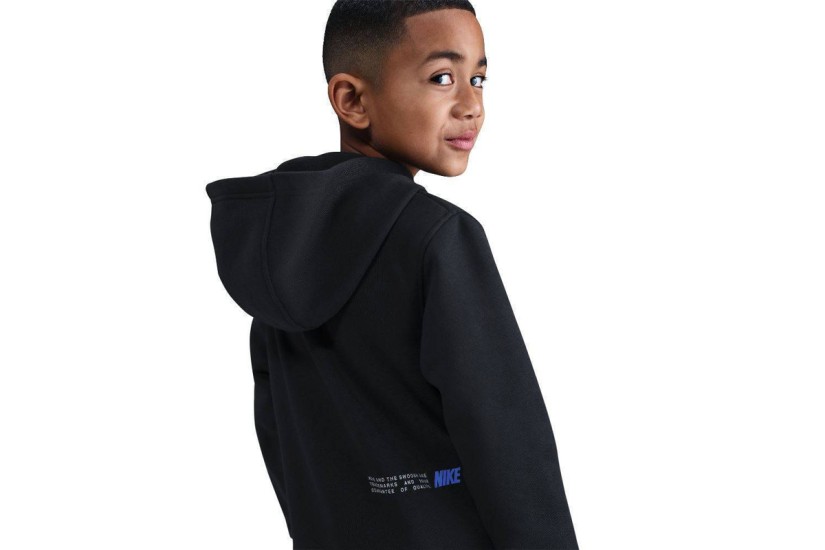 Nike Sportswear Club Fleece Παιδικό Φούτερ με Κουκούλα Μαύρο