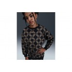 Nike Sportswear Club Fleece Printed Γυναικεία Μακρυμάνικη Μπλούζα