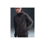 Nike Tech Fleece Windrunner Ανδρική Ζακέτα με Κουκούλα Γκρι Σκούρο