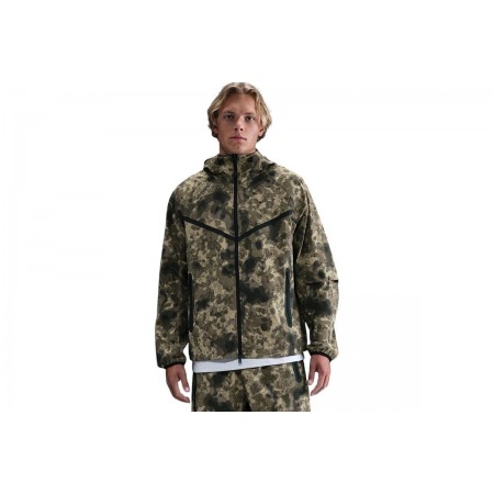 Nike Tech Dri-Fit Woven Camo Ζακέτα Nylon Ανδρική 