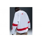 Nike Sportswear Club Hockey Jersey Ανδρική Μακρυμάνικη Μπλούζα Λευκή, Κόκκινη