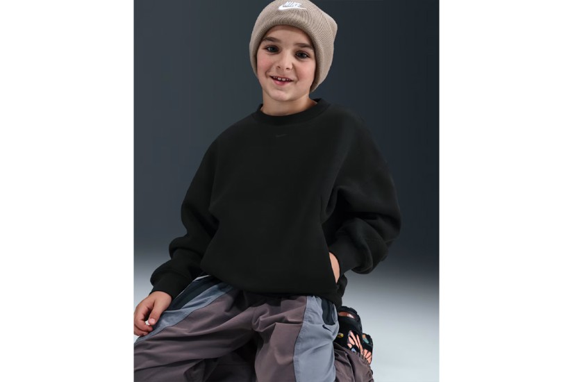 Nike Sportswear Tech Fleece Παιδική Μακρυμάνικη Μπλούζα Μαύρη
