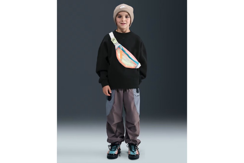 Nike Sportswear Tech Fleece Παιδική Μακρυμάνικη Μπλούζα Μαύρη
