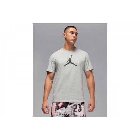 Jordan Sport Ανδρικό Κοντομάνικο T-Shirt Γκρι
