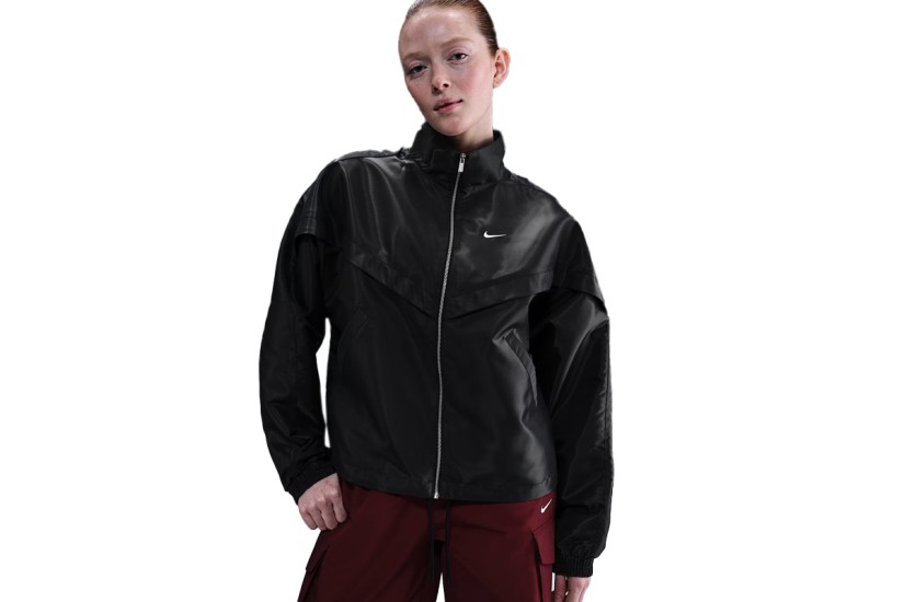 Nike Sportswear Windrunner Shine Γυναικείο Αντιανεμικό Μπουφάν Μαύρο