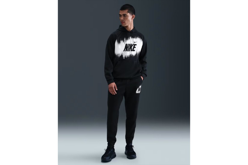 Nike Therma-Fit Fleece Ανδρικό Φούτερ με Κουκούλα Μαύρο