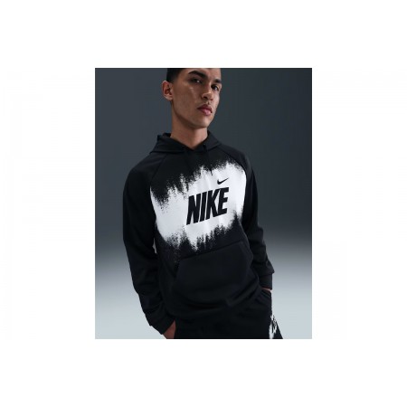 Nike Therma-Fit Fleece Ανδρικό Φούτερ με Κουκούλα Μαύρο