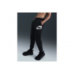 Nike Therma-Fit Fleece Ανδρικό Παντελόνι Φόρμας Μαύρο, Λευκό