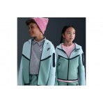 Nike Sportswear Tech Fleece Παιδική Βαμβακερή Ζακέτα με Κουκούλα Οινοπνευματί