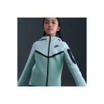 Nike Sportswear Tech Fleece Παιδική Βαμβακερή Ζακέτα με Κουκούλα Οινοπνευματί