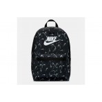 Nike Heritage Unisex Backpack 25L Ανθρακί, Λευκό, Μαύρο