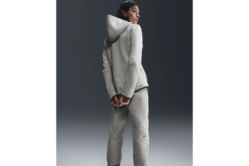 Nike Sportswear Tech Fleece Windrunner Ζακέτα με Κουκούλα Γκρι